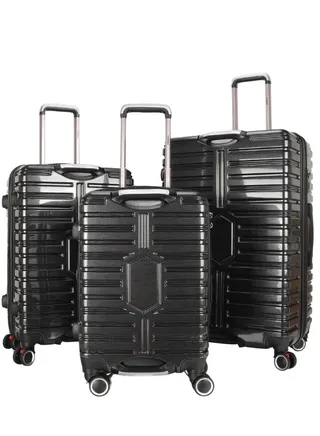 Trolley Luggage Set of 3 PCS TPC Hard Side Spinner Wheels with TSA Lock 