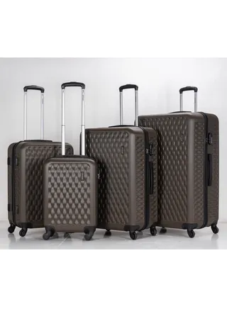 Set of 4 ABS Trolley Luggage With Number Lock 20,24,28,32 Inches 