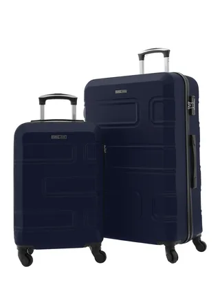 Neo ABS Hardside Spinner Luggage Trolley Set Navy 