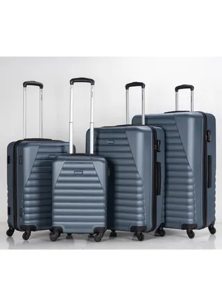 Set of 4 ABS Trolley Luggage With Number Lock 20,24,28,32 Inches 
