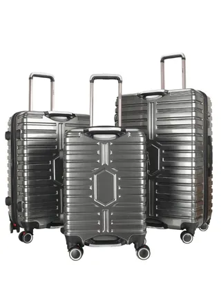 Trolley Luggage Set of 3 PCS TPC Hard Side Spinner Wheels with TSA Lock 