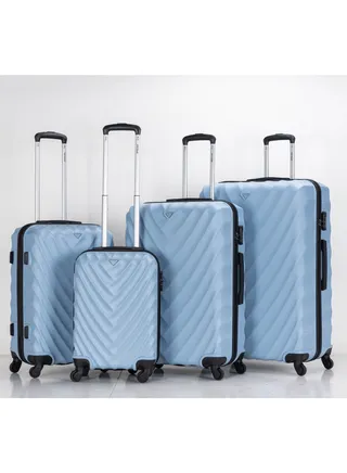 Set of 4 ABS Trolley Luggage With Number Lock 20,24,28,32 Inches 