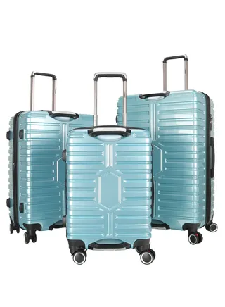 Trolley Luggage Set of 3 PCS TPC Hard Side Spinner Wheels with TSA Lock 