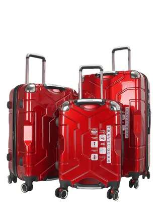 Trolley Luggage Set of 3 PCS TPC Hard Side Spinner Wheels with TSA Lock 