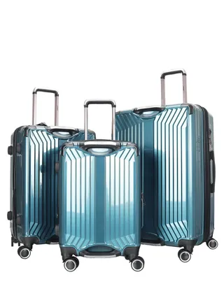 Trolley Luggage Set of 3 PCS TPC Hard Side Spinner Wheels with TSA Lock 