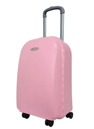 REFLECTION Hard Luggage, Trolley Bag with PP Plastic Body with Soft 3 Level Adjustable Handle, Pink, 69 cm 