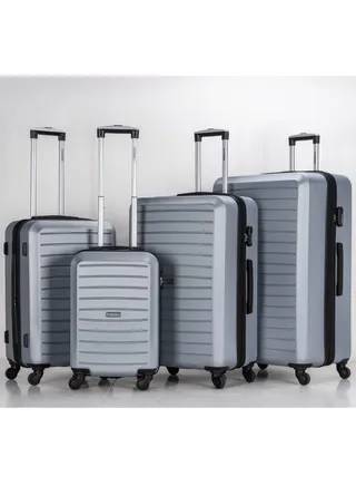 Suitcase Set of 4 PCS ABS Hardside Travel Luggage Bag 