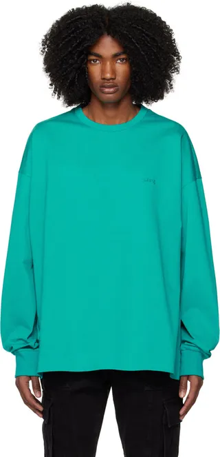 Juun.J Blue 'Mouvement' Long Sleeve T-Shirt