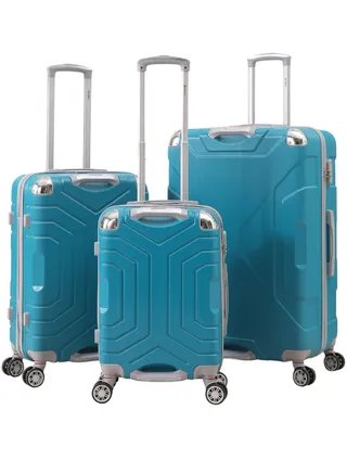 3 Piece ABS Hard side Trolley Luggage Set Spinner Wheels with Number Lock 20/24/30 Inch 