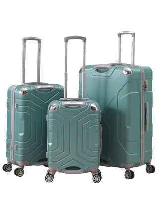 3 Piece ABS Hard side Trolley Luggage Set Spinner Wheels with Number Lock 20/24/30 Inch 