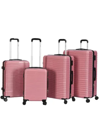 Suitcase Set of 4 PCS ABS Hardside Travel Luggage Bag 