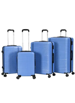 Suitcase Set of 4 PCS ABS Hardside Travel Luggage Bag 