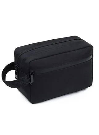 Travel Toiletry Bag for Women and Men, Water-resistant Shaving Toiletries Accessories, Foldable Storage Bags with Divider Handle Cosmetics-Toiletries Brushes Tools 