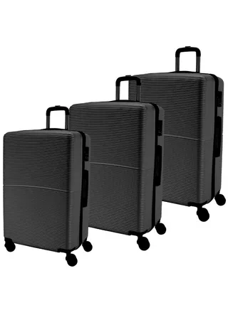 Luggage Set of 3 ABS Hardside With 4 Wheels And Anti Theft Lock 