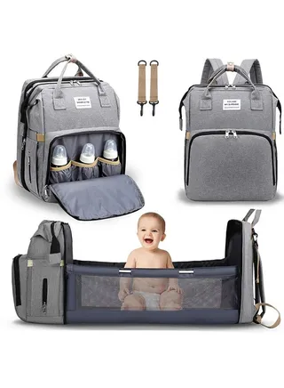 Multifunction Mommy Bag Large Capacity Folding Outdoor Travel Diaper Backpack 