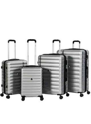 Suitcase Set of 4 PCS ABS Hardside Travel Luggage Bag 