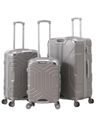3 Piece ABS Hard side Trolley Luggage Set Spinner Wheels with Number Lock 20/24/30 Inch 