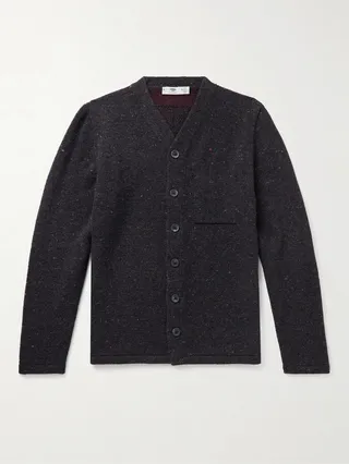 High V Merino Wool and Cashmere-Blend Cardigan