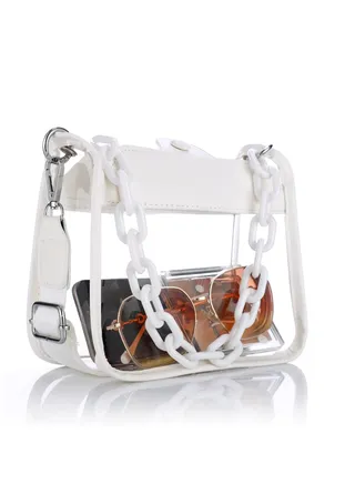 Clear Bag Stadium Approved Clear Concert Purse for Women Clear Crossbody Handbag for Concerts Festivals Sports Events 