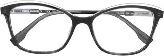 Logo-Print Rectangle-Frame Glasses