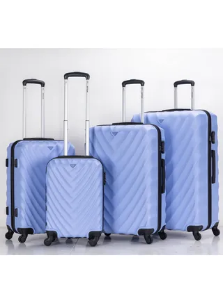Travel Trolley Suitcase Set of 4 PCS ABS Hard Side Luggage Bag 360° Rotational Wheels with Lockable System Top Quality Travel Bag 