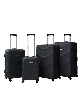 Suitcase Set of 4 PCS ABS Hardside Travel Luggage Bag 