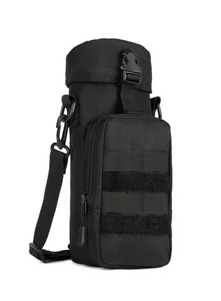 Tactical Water Bottle Bag for Hiking, Camping, Stay Hydrated on the Go Kettle Canteen Bag Pack Crossbody Bag(800/1000ml) 