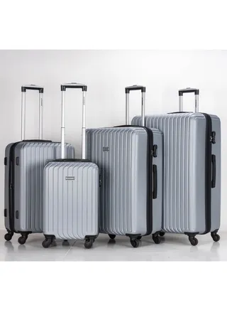 Suitcase Set of 4 PCS ABS Hardside Travel Luggage Bag 