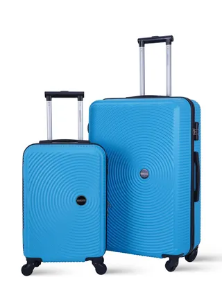 Astro ABS Hardside Spinner Luggage Trolley Set Blue 