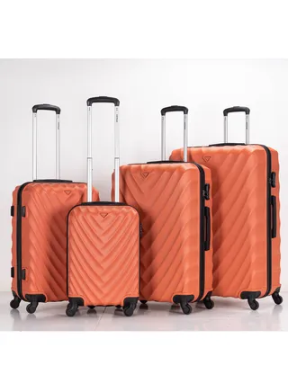 Travel Trolley Suitcase Set of 4 PCS ABS Hard Side Luggage Bag 360° Rotational Wheels with Lockable System Top Quality Travel Bag 