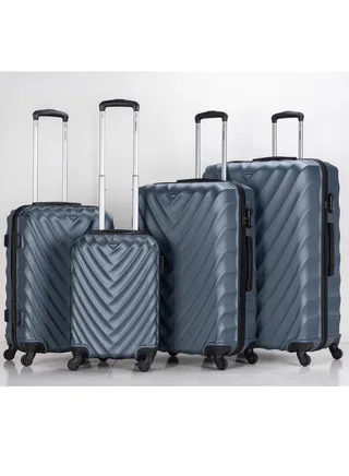 Travel Trolley Suitcase Set of 4 PCS ABS Hard Side Luggage Bag 360° Rotational Wheels with Lockable System Top Quality Travel Bag 