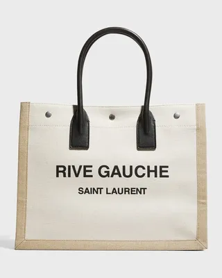 Rive Gauche Small Canvas East-West Tote Bag
