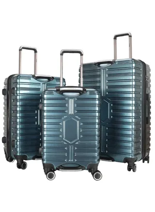 Trolley Luggage Set of 3 PCS TPC Hard Side Spinner Wheels with TSA Lock 