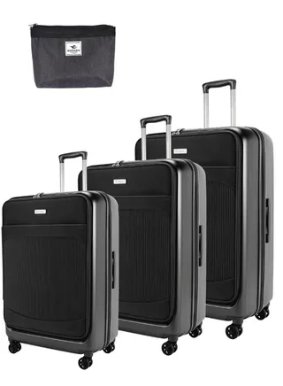 Pierre Cardin Luggage Lightweight Suitcase for Travel, 