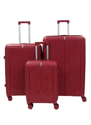 3-Piece Luggage Expandable Luggage Set Lightweight PP with Spinner Wheels & TSA Lock 