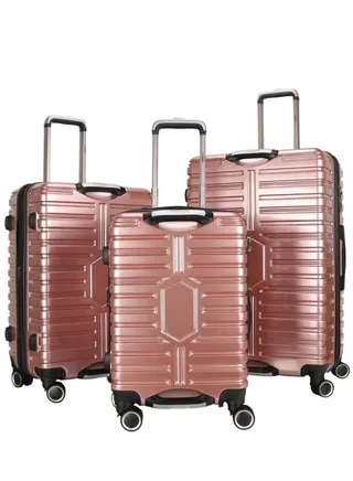 Trolley Luggage Set of 3 PCS TPC Hard Side Spinner Wheels with TSA Lock 