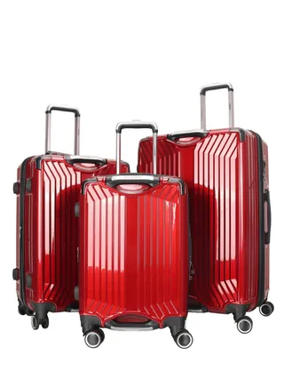 Trolley Luggage Set of 3 PCS TPC Hard Side Spinner Wheels with TSA Lock 