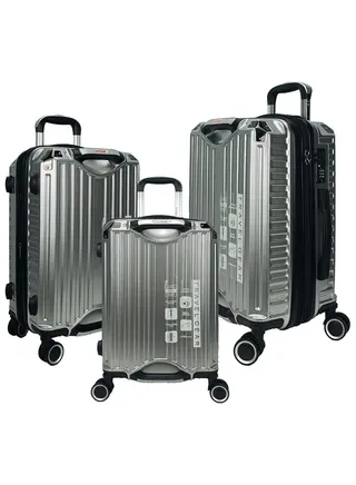 Trolley Luggage Set of 3 PCS TPC Hard Side Spinner Wheels with TSA Lock With Cup Holder 