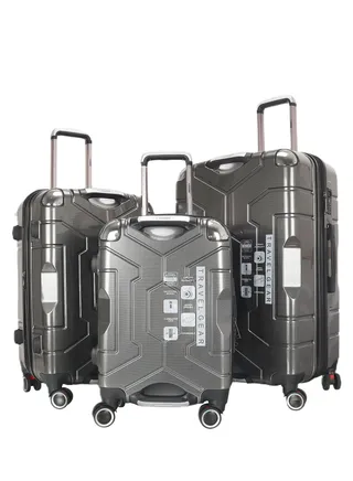 Trolley Luggage Set of 3 PCS TPC Hard Side Spinner Wheels with TSA Lock 