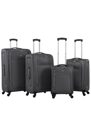 Lightweight 4-Pieces Luggage Set 20/24/28/32 Inch Trolley Bag With 4 Spinner Wheels 