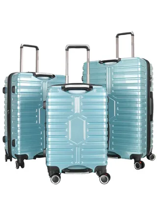 Trolley Luggage Set of 3 PCS TPC Hard Side Spinner Wheels with TSA Lock 