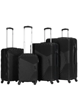 Set of 4 ABS Trolley Luggage With Number Lock 20,24,28,32 Inches 