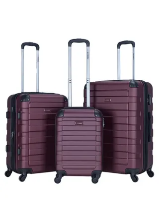 Suitcase Set of 3 PCS ABS Hardside Travel Luggage Bag 