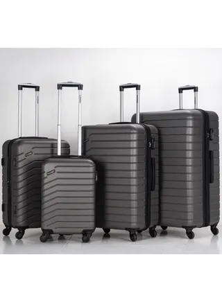 Suitcase Set of 4 PCS ABS Hardside Travel Luggage Bag 