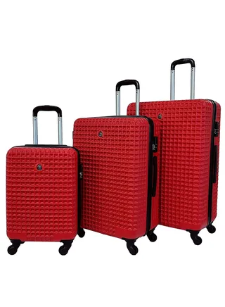 Luggage Set of 3 Hard Side Lightweight Travel Bag Trolley Set With Spinner Wheels & Lock (20/25/29 Inches) 