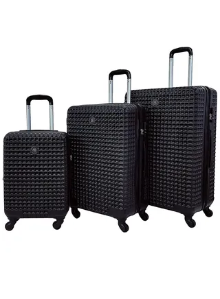 Luggage Set of 3 Hard Side Lightweight Travel Bag Trolley Set With Spinner Wheels & Lock (20/25/29 Inches) 
