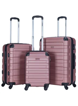 Suitcase Set of 3 PCS ABS Hardside Travel Luggage Bag 
