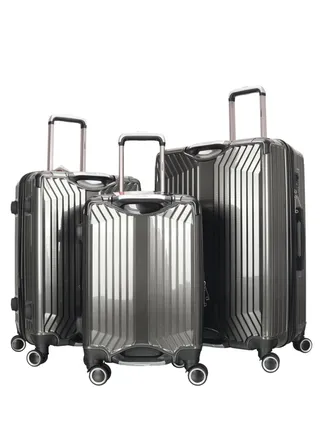 Trolley Luggage Set of 3 PCS TPC Hard Side Spinner Wheels with TSA Lock 