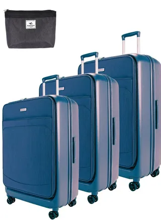 Pierre Cardin Luggage Lightweight Suitcase for Travel, 