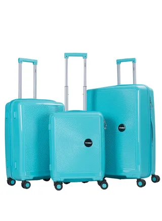 Trolley Luggage PP Hard Side 3PCS Set With TSA Lock Travel Bag 